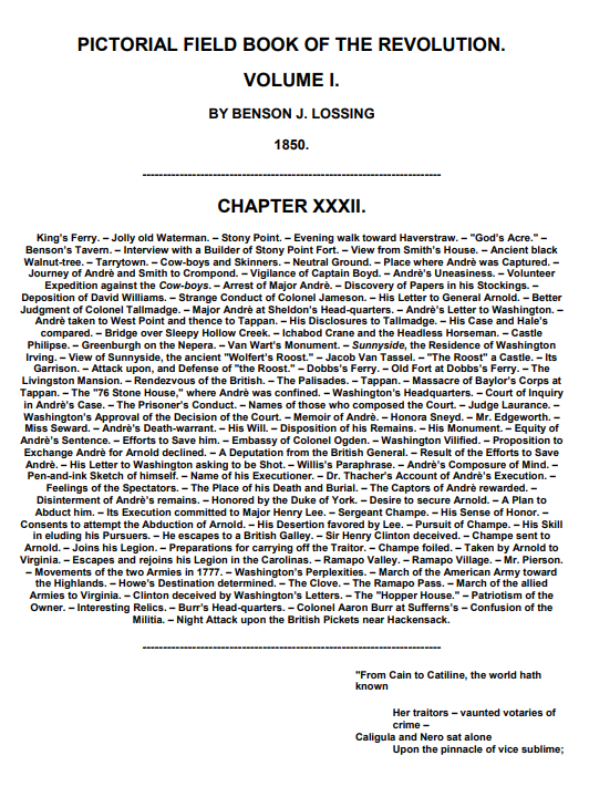 1850 Pictorial Field Book of the Revolution