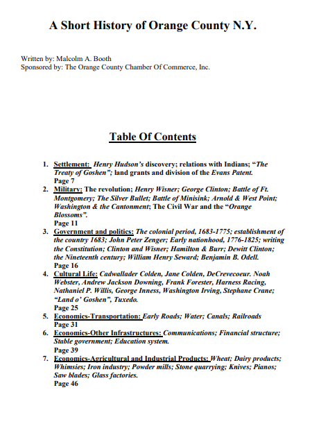 A Short History of Orange County